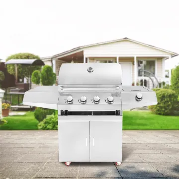 Camping Gas Grill Bbq Gas Grill Commercial Barbecue Grill with 4 Burners