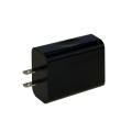 Cargador rápido negro 25W USB cargador de pared