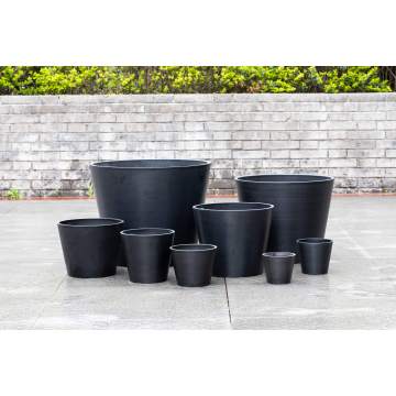 Macetero de flores de estilo redondo clásico