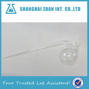 Borosilicate Glass retort with stopper lab glassware