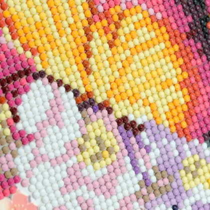 Sunflower Diamond Embroidery Kit with Ceramic Vase