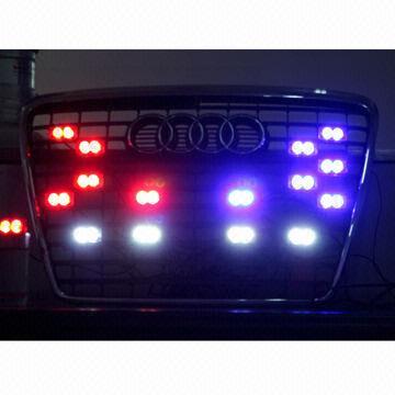 Exterior Police Car Warning Spotlight with LED Light Heads, 9 to 16V DC Voltage
