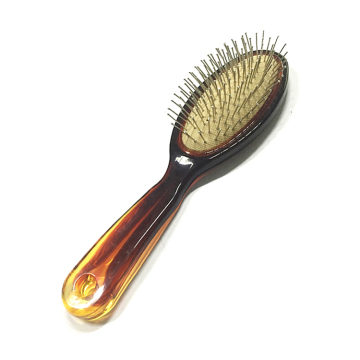 Custom Amber Hair Brush with Massage Head for Enhanced Hair Care Experience
