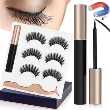 Customizable 3D Magnetic Eyelashes with Personal Logo