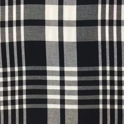100%viscose yarn dyed fine twill check fabric