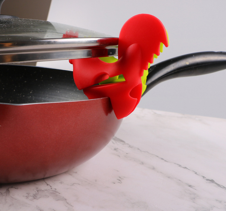 Silicone Hot Pot Lifter Spoon Holder