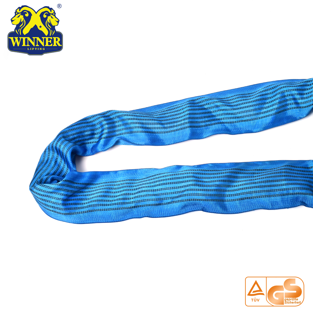 8Ton Wholesale Safety Nylon Endless Lifting Round Sling China Manufacturer