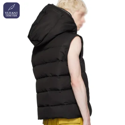YuFan Custom OEM ODM Black Down Vest