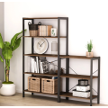 Metal vertical bookshelf home