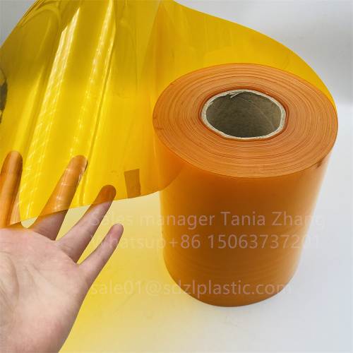 Orange color PVC pharmaceutical packaging sheet