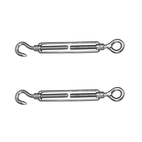 Industrial Grade SS304 and SS316 Steel Turnbuckles with Eye-Hook and Open Body: Versatile Solutions for Heavy Applications
