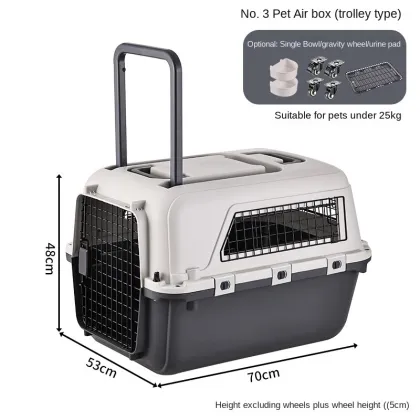 Wholesale Pet Air Conditioned Travel Car Box - Portable, Multifunctional, and Fenced