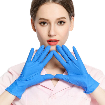 Disposable mixed nitrile inspection gloves