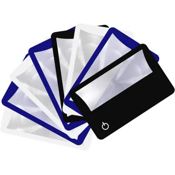 Customizable PVC Credit Card Magnifier Business Cards with Lighted Card Holder