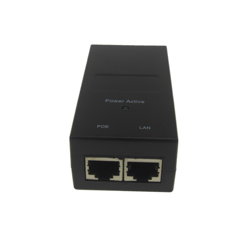 color negro 48v 0.5a poe adaptador de corriente