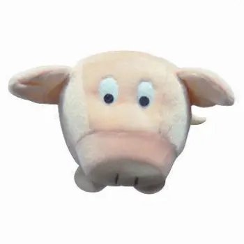 Dog-shaped Squeaky Plush Pet Toy, Fashionable and Cute, Eco-friendly Material