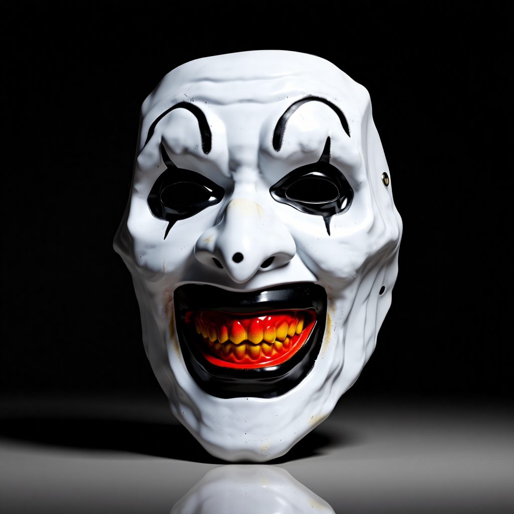 Grinning Horror Clown Costume Mask