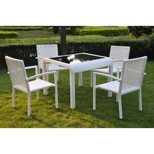 Panlabas / Hardin SGS PE rattan Dining Set Muwebles