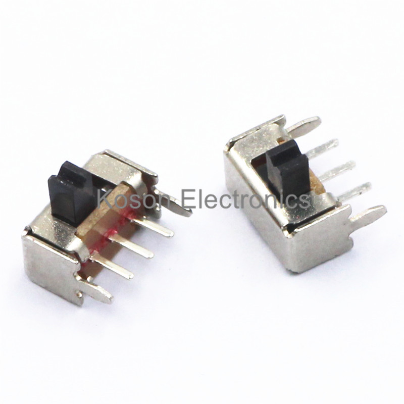 20Pcs 3 Pin PCB 2 Position 1P2T SPDT Miniature Slide Switch Side Knob