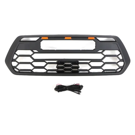 Black Plastic Bumper Car Grille Front Grill Fit for 2016-2022 Tacoma - New Auto Parts