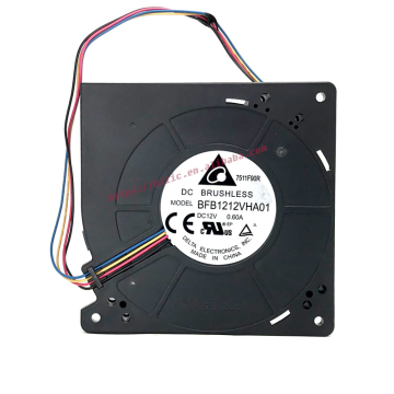 Turbine Blower BFB1212VHA01: 12 ซม. 12V 0.60A พัดลมปริมาณอากาศสูง