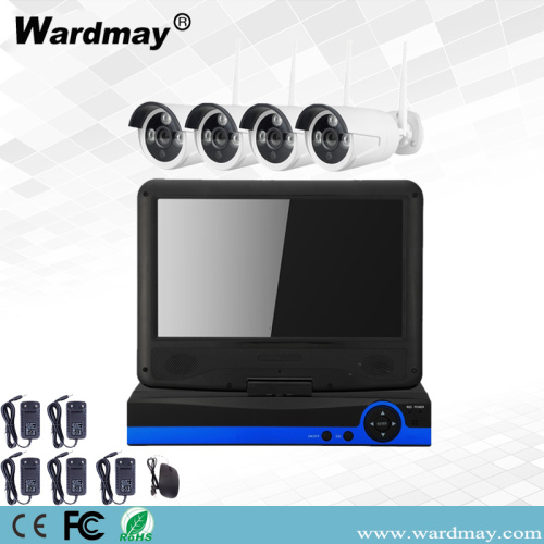 4chs 1.3MP Wifi NVR Kits with 10.1" Screen