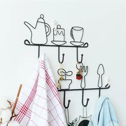 country hanging hook creative coffee bar decoration