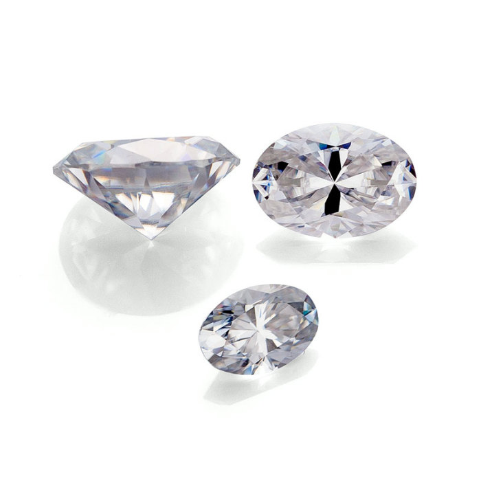 Moissanite DEF VVS เจียระไนทรงวงรีขนาด 8x10 มม