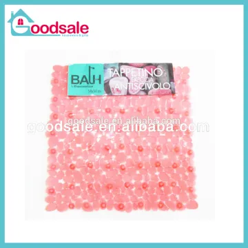 Colorful Suction Cup Non-slip Mat Design With Stone Shower Mat