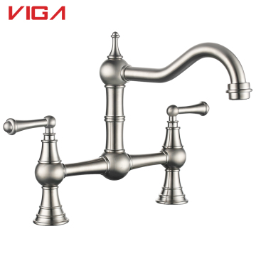 2023 New Brass Country Bridge Kitchen Faucet