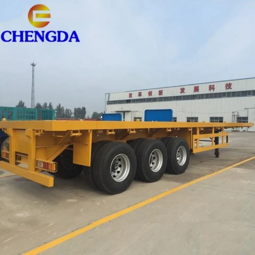 3 Axle Flatbed Container Semi Trailer