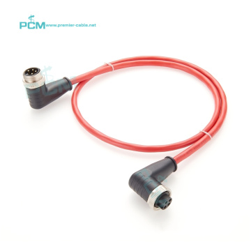 Industrial Ethernet Extension Cable: Gateway CC-Link IE Mini-C 4 Pin Angle 7/8"-16UN for Modbus Network PLC Devices