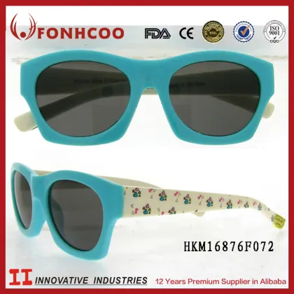 FONHCOO 2015 Fashion Design Cheap Safety Kids Sunglasses Children Sunglasses