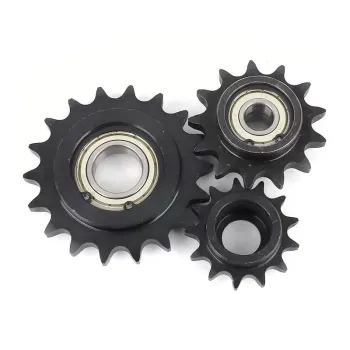 04C 25C Convex Idler Sprocket Tension Wheel with 17T to 20T Shafts and Bearings
