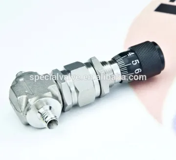 Stainless steel male end regulating Valve supplier