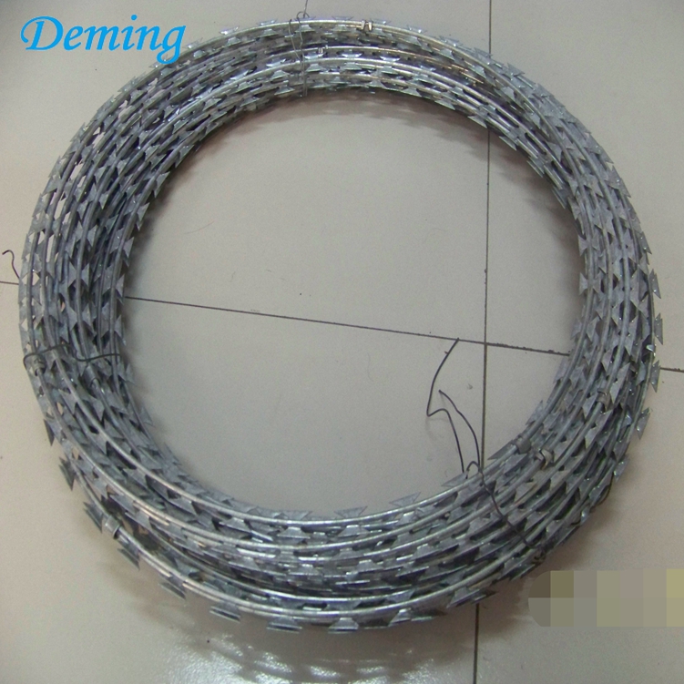 Factory Hot Dip Galvanized Razor Concertina Barbed Wire for Sale