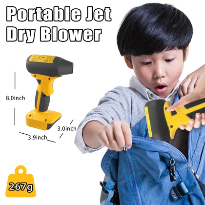 Electric Air Duster 130000PRM for Dewalt 20V/60V Battery - Turbofan Blower