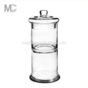 Wholesale Clear Large Cylindrical Glass Food Storage Jars With Lids