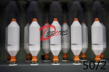 50/2 RAW WHITE เส้นด้ายโพลีเอสเตอร์ 100%