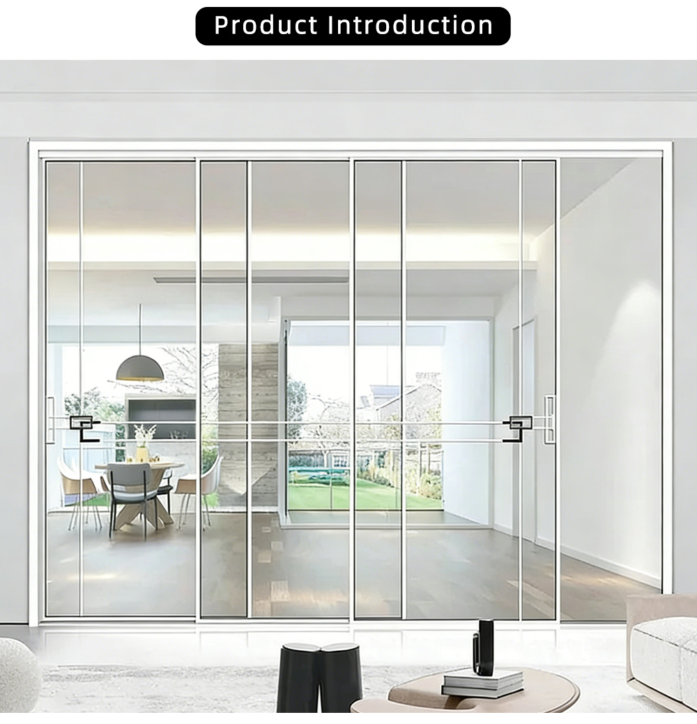 Slim Frame Glass Sliding Door YJ-P037 X