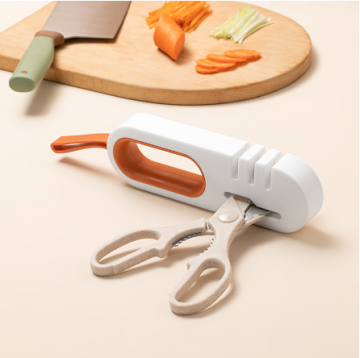4-in-1 Kitchen Knife Sharpener - Tungsten Steel and Diamond Ceramic Tool