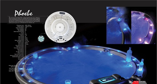 8 person round massage outdoor whirlpool bath tubs