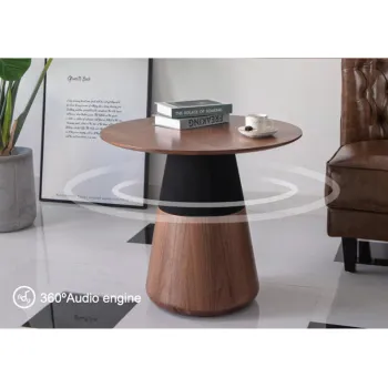 Smart Height-Adjustable 360 Degree Audio Coffee Dining Table