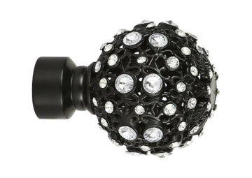 Spring-shaped rhinestone head Curtain Rods