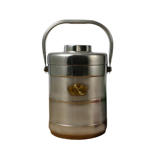 Double Layer Stainless Steel Bento Lunch Box Thermo Warmer Dish Storage Pot