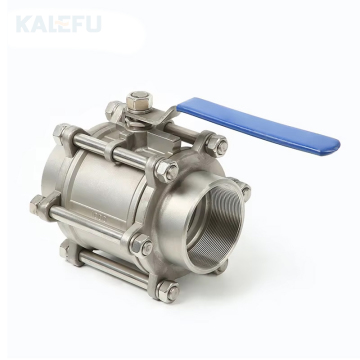 DN50 2-дюймовый 150 класс 304/316 из нержавеющей стали с 3 частями BSP/NPT Женский резьбовой шаровой клапан для воды, нефти и газа
