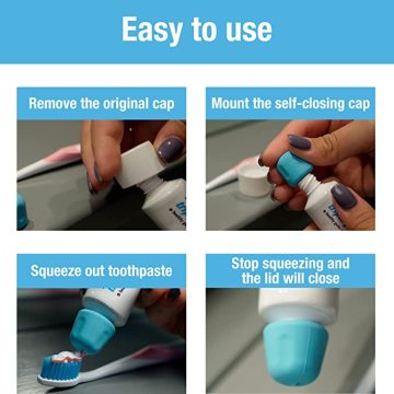 Self Closing Toothpaste Caps No Waste Cap Dispensers