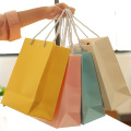 Single Color Custom Printed Gift Paper Carrying Bags