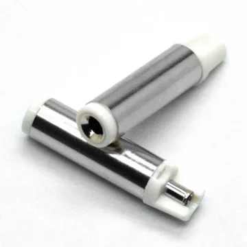 5.5mm x 2.1mm DC power plug semi plastic 23 mm length