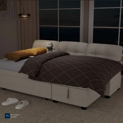 Modern Living Room Sofa with Comfortable Cushions